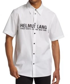 Helmut Lang Logo Button-Front Shirt For Men -Helmut Lang And Misook Sales unnamed file 561