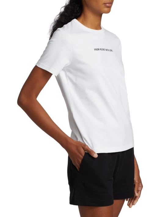 Helmut Lang Postcard Printed Cotton T-Shirt 6 Helmut Lang Postcard Printed Cotton T-Shirt - Image 4