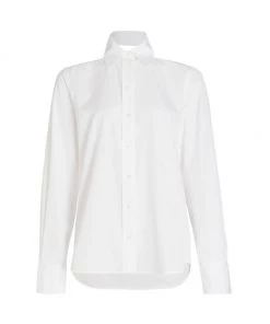 Helmut Lang Slit Cotton Cut-Out Shirt