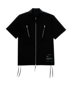 Helmut Lang Zip Short-Sleeve Shirt For Men Beige -Helmut Lang And Misook Sales unnamed file 657