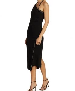 Helmut Lang Asymmetric Zip-Front Midi-Dress 12 Helmut Lang Asymmetric Zip-Front Midi-Dress -Helmut Lang And Misook Sales unnamed file 690