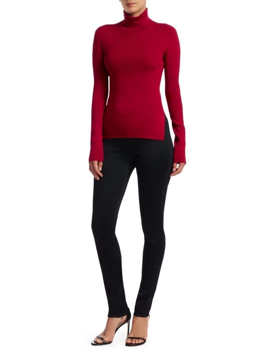 Helmut Lang Double Needle Rib-Knit Leggings 4 Helmut Lang Double Needle Rib-Knit Leggings - Image 2