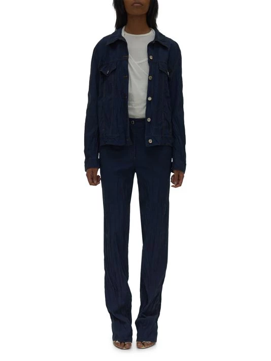 Helmut Lang Crinkled Twill Trucker Jacket 4 Helmut Lang Crinkled Twill Trucker Jacket - Image 2