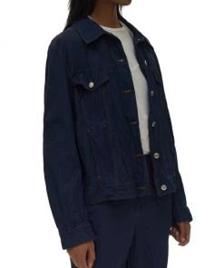 Helmut Lang Crinkled Twill Trucker Jacket 9 Helmut Lang Crinkled Twill Trucker Jacket -Helmut Lang And Misook Sales unnamed file 786