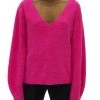 Helmut Lang Brushed V-Neckline Sweater Disco Pink -Helmut Lang And Misook Sales unnamed file 843