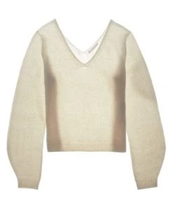 Helmut Lang Brushed V-Neckline Sweater Disco Pink 8 Helmut Lang Brushed V-Neckline Sweater Disco Pink -Helmut Lang And Misook Sales unnamed file 845