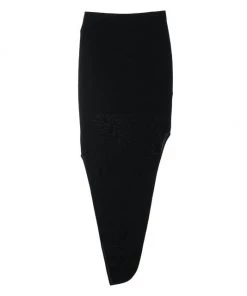 Helmut Lang Slit Viscose Skirt